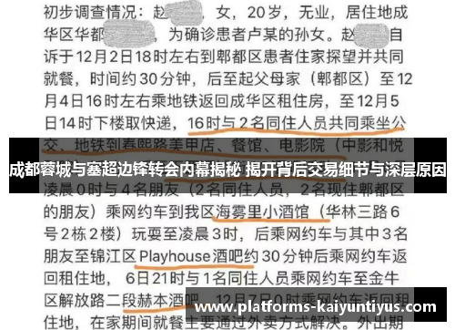成都蓉城与塞超边锋转会内幕揭秘 揭开背后交易细节与深层原因