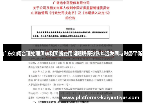 广东如何合理处理贝兹利买断费用问题确保球队长远发展与财务平衡