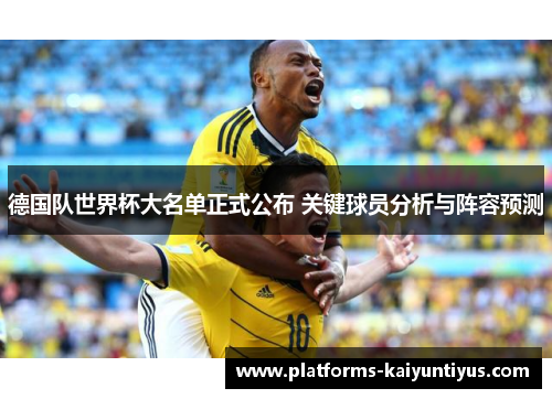 德国队世界杯大名单正式公布 关键球员分析与阵容预测