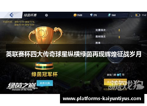 英联赛杯四大传奇球星纵横绿茵再现辉煌征战岁月