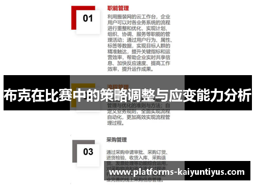 布克在比赛中的策略调整与应变能力分析